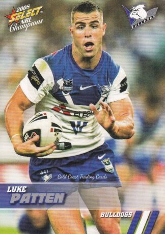 2008 NRL Champions Common Card - Base 021 Luke Patten Canterbury Bulldogs
