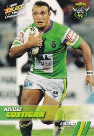 2008 NRL Champions Common Card - Base 030 Neville Costigan Canberra Raiders
