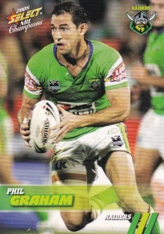 2008 NRL Champions Common Card - Base 031 Phil Graham Canberra Raiders