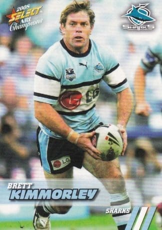 2008 NRL Champions Common Card - Base 040 Brett Kimmorley Cronulla Sharks
