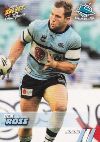 2008 NRL Champions Common Card - Base 047 Ben Ross Cronulla Sharks