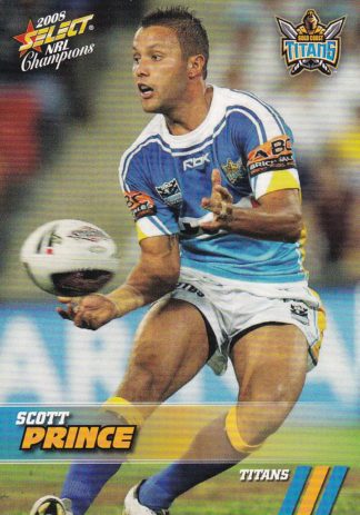 2008 NRL Champions Common Card - Base 052 Scott Prince Gold Coast Titans
