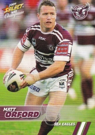 2008 NRL Champions Common Card - Base 064 Matt Orford Manly Sea Eagles