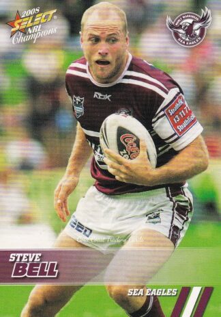 2008 NRL Champions Common Card - Base 065 Steve Bell Manly Sea Eagles