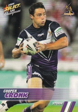 2008 NRL Champions Common Card - Base 078 Cooper Cronk Melbourne Storm