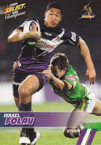 2008 NRL Champions Common Card - Base 079 Israel Folau Melbourne Storm