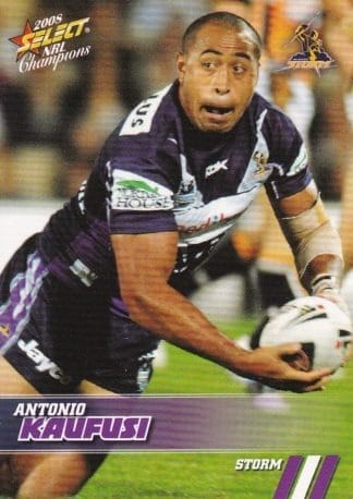 2008 NRL Champions Common Card - Base 086 Antonio Kaufusi Melbourne Storm