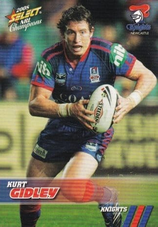2008 NRL Champions Common Card - Base 089 Kurt Gidley Newcastle Knights
