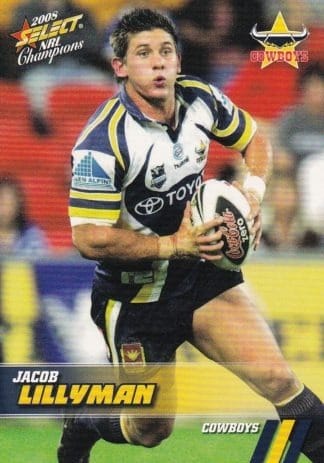 2008 NRL Champions Common Card - Base 105 Jacob Lillyman North Qld Cowboys