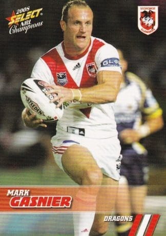 2008 NRL Champions Common Card - Base 138 Mark Gasnier St George Dragons