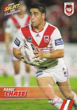 2008 NRL Champions Common Card - Base 145 Rangi Chase St George Dragons