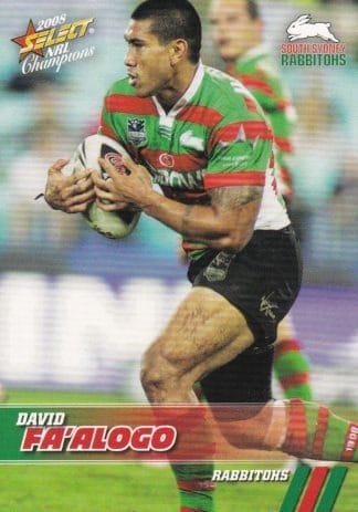 2008 NRL Champions Common Card - Base 151 David Fa'alogo South Sydney Rabbitohs