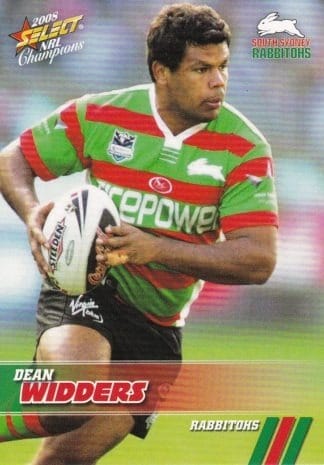 2008 NRL Champions Common Card - Base 157 Dean Widders South Sydney Rabbitohs