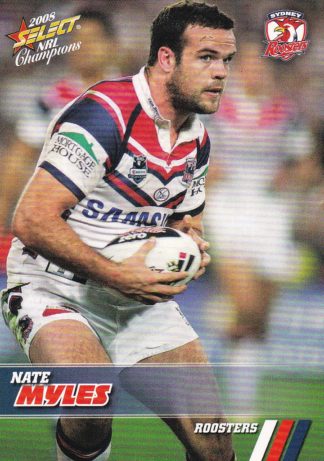 2008 NRL Champions Common Card - Base 164 Nate Myles Sydney Roosters