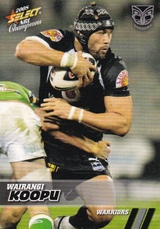 2008 NRL Champions Common Card - Base 174 Wairangi Koopu Warriors