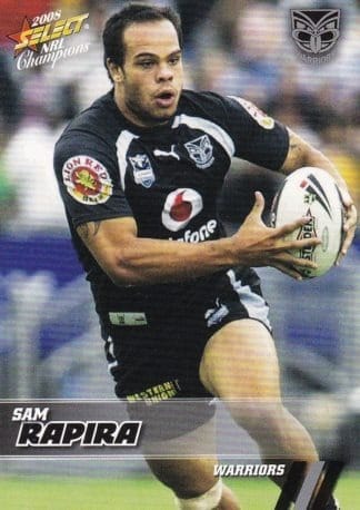 2008 NRL Champions Common Card - Base 179 Sam Rapira Warriors
