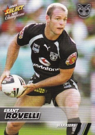 2008 NRL Champions Common Card - Base 181 Grant Rovelli Warriors