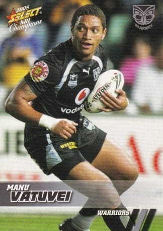 2008 NRL Champions Common Card - Base 182 Manu Vatuvei Warriors