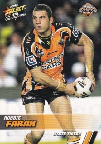 2008 NRL Champions Common Card - Base 186 Robbie Farah Wests Tigers