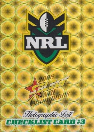 2008 NRL Champions Holofoil Parallel - HF003 Checklist #3
