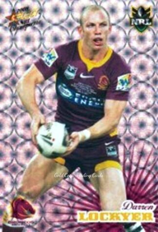 2008 NRL Champions Holofoil Parallel - HF009 Darren Lockyer Brisbane Broncos
