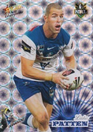 2008 NRL Champions Holofoil Parallel - HF021 Luke Patten Canterbury Bulldogs