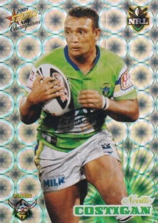 2008 NRL Champions Holofoil Parallel - HF030 Neville Costigan Canberra Raiders
