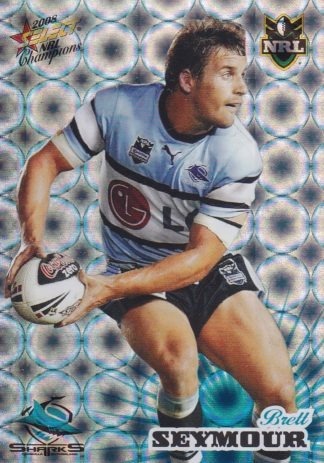 2008 NRL Champions Holofoil Parallel - HF048 Brett Seymour Cronulla Sharks