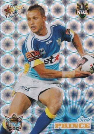 2008 NRL Champions Holofoil Parallel - HF052 Scott Prince Gold Coast Titans