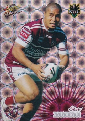 2008 NRL Champions Holofoil Parallel - HF074 Steve Matai Manly Sea Eagles