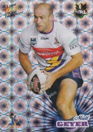 2008 NRL Champions Holofoil Parallel - HF080 Matt Geyer Melbourne Storm