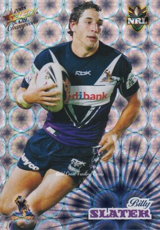 2008 NRL Champions Holofoil Parallel - HF084 Billy Slater Melbourne Storm