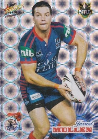 2008 NRL Champions Holofoil Parallel - HF092 Jarrod Mullen Newcastle Knights