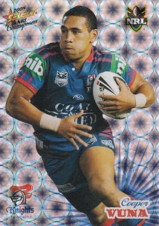 2008 NRL Champions Holofoil Parallel - HF099 Cooper Vuna Newcastle Knights