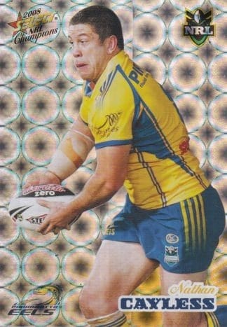 2008 NRL Champions Holofoil Parallel - HF112 Nathan Cayless Parramatta Eels