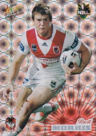 2008 NRL Champions Holofoil Parallel - HF140 Brett Morris St George Dragons