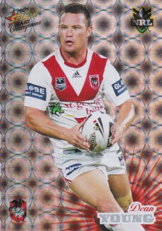 2008 NRL Champions Holofoil Parallel - HF143 Dean Young St George Dragons
