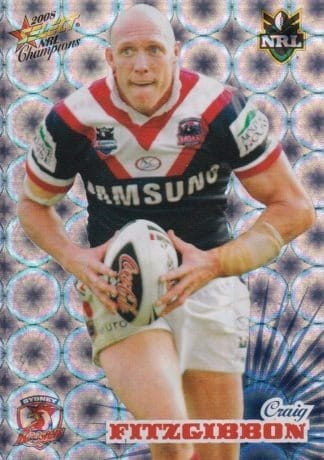 2008 NRL Champions Holofoil Parallel - HF160 Craig Fitzgibbon Sydney Roosters