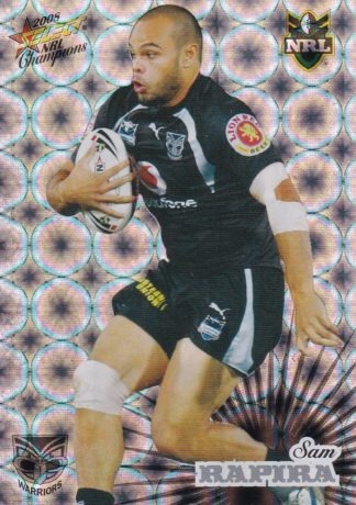 2008 NRL Champions Holofoil Parallel - HF179 Sam Rapira Warriors