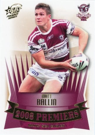 2008 NRL Premiers Set - PC10 Matt Ballin Manly Sea Eagles