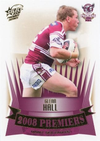 2008 NRL Premiers Set - PC13 Glenn Hall Manly Sea Eagles