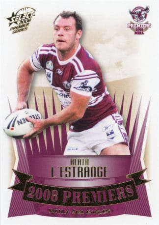 2008 NRL Premiers Set - PC15 Heath L'Estrange Manly Sea Eagles