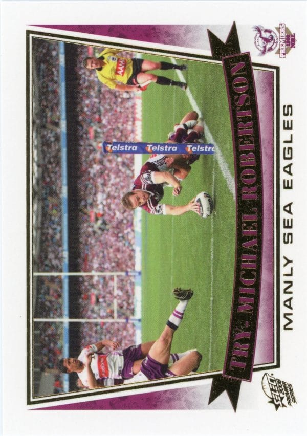 2008 NRL Premiers Set - PC19 Michael Robertson Manly Sea Eagles