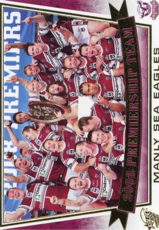 2008 NRL Premiers Set - PC25 Team Photo Manly Sea Eagles
