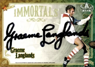 2008 NRL Centenary Immortal Signature - IMSC5 Graeme Langlands