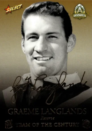 2008 NRL Centenary Team Of The Century Foil Signature - TCFS16 Graeme Langlands
