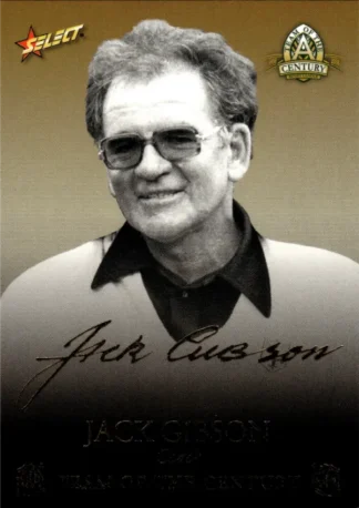 2008 NRL Centenary Team Of The Century Foil Signature - TCFS18 Jack Gibson