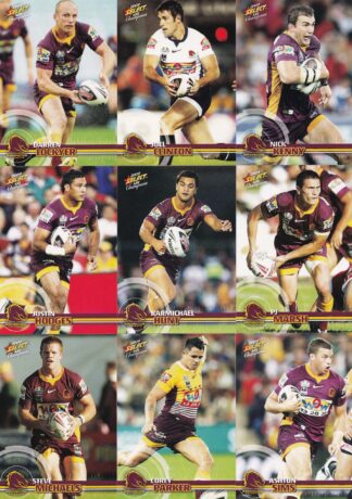 2009 NRL Champions Base Team Set - Brisbane Broncos