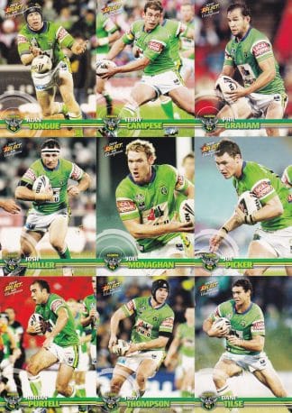 2009 NRL Champions Base Team Set - Canberra Raiders