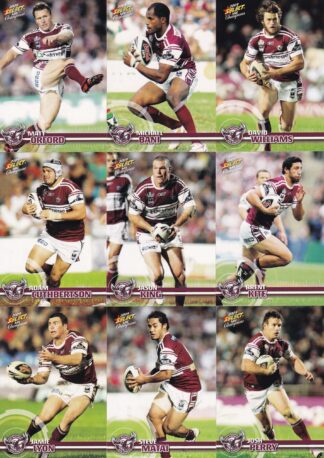 2009 NRL Champions Base Team Set - Manly Sea Eagles